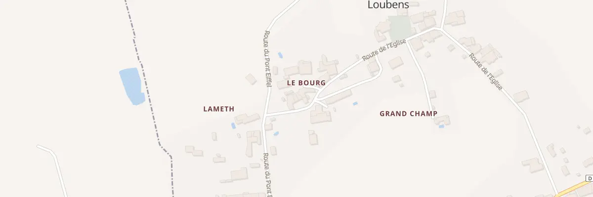 Plan du 36 Le Bourg à Loubens