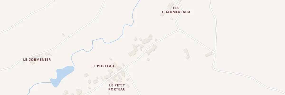 Plan du 27 Le Porteau à Vasles