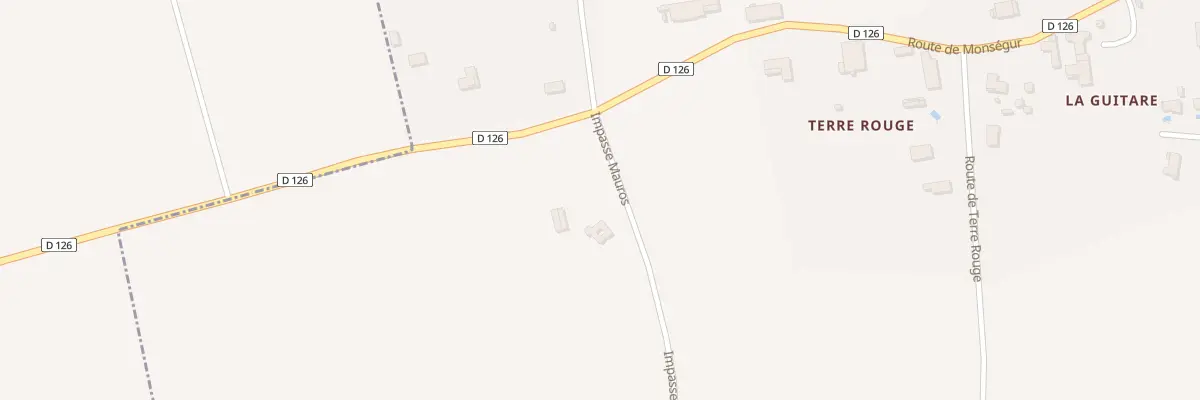 Plan du 1 Les Coureaux à Loubens