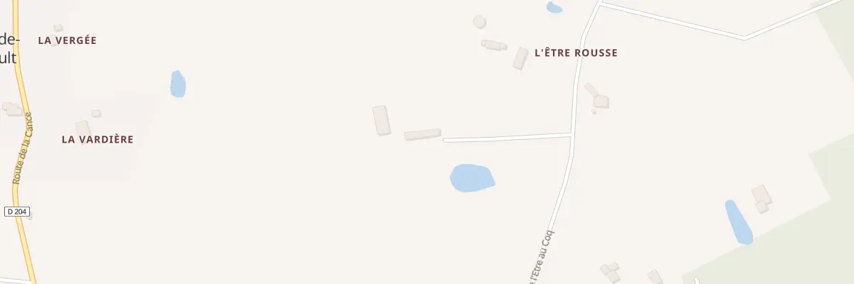 Plan du 14 L’Etre au Coq à La Lande-de-Goult