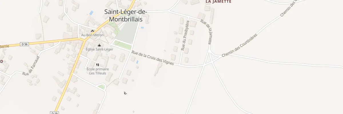 Plan du 10 Rue du Presbytère à Saint-Léger-de-Montbrillais