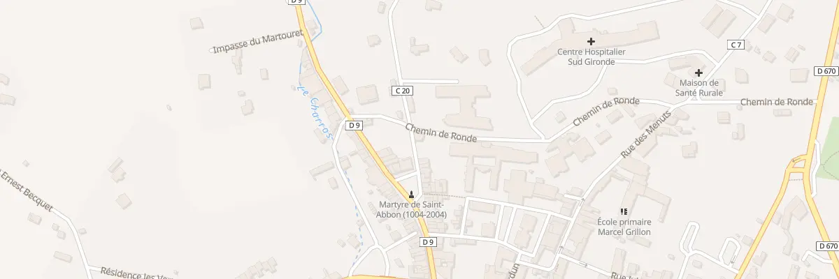 Plan du 38 Che de Ronde à La Réole