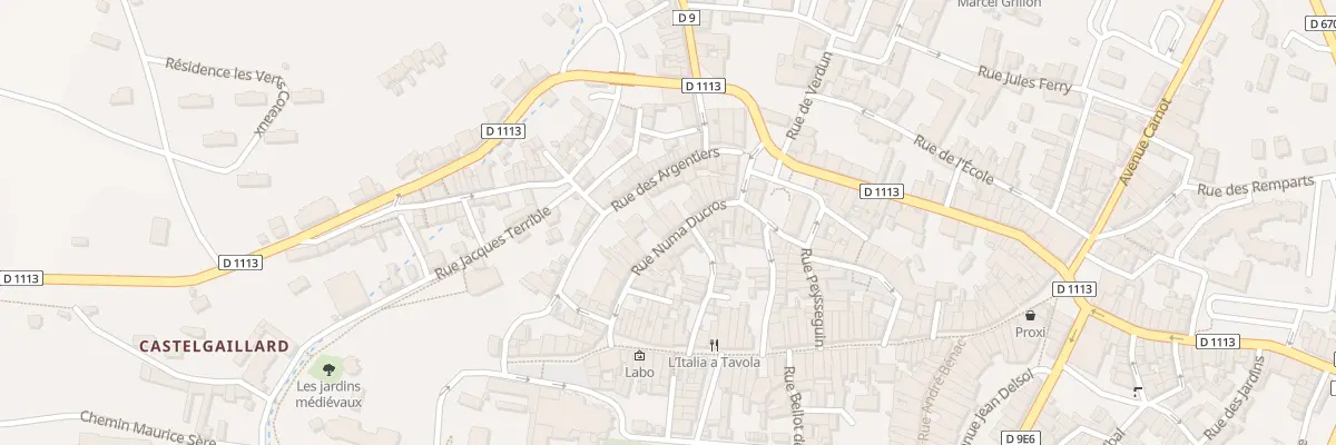 Plan du 24 Rue Numa Ducros à La Réole