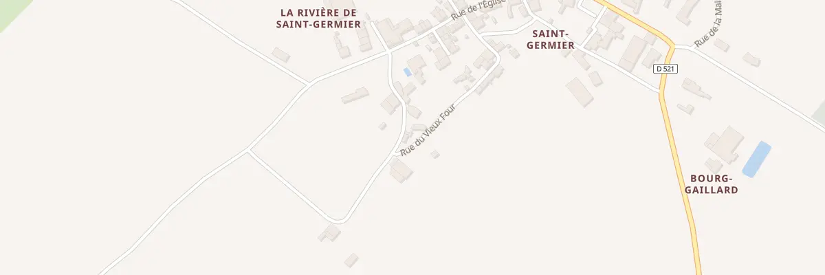 Plan du 8 Rue du Vieux Four à Saint-Germier