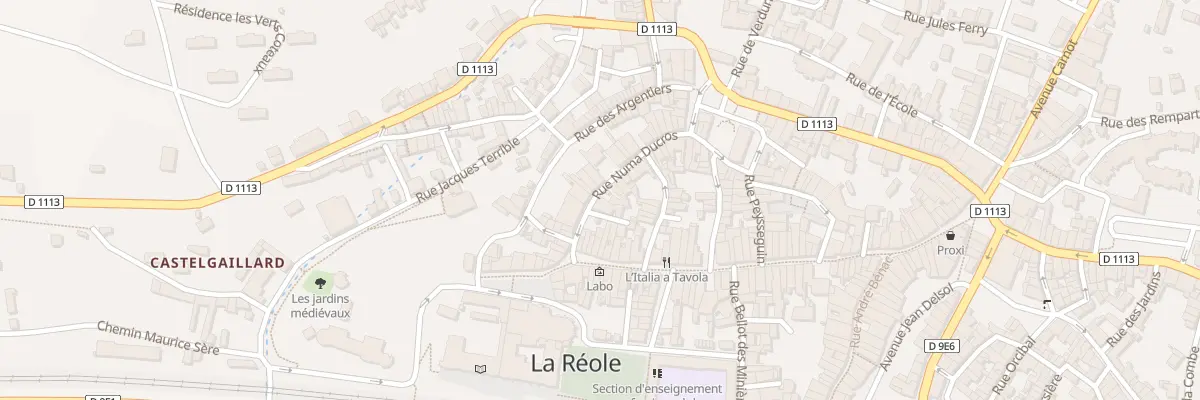 Plan du 9 Rue Numa Ducros à La Réole