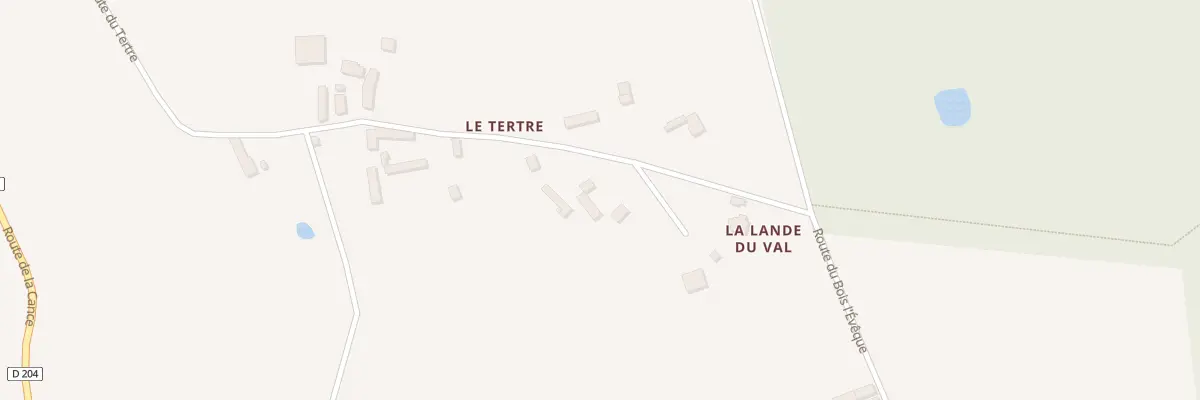 Plan du 71 Le Tertre à La Lande-de-Goult