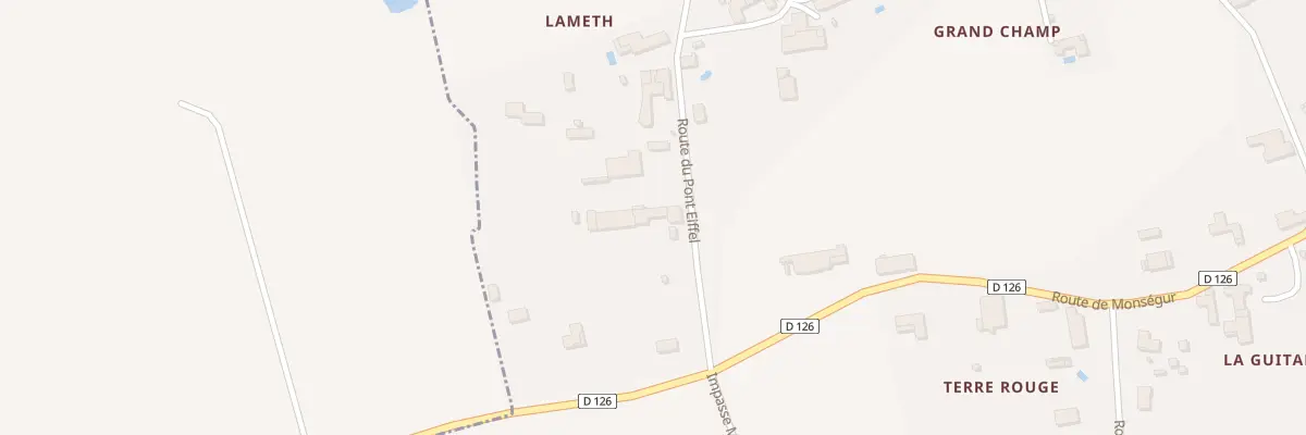 Plan du 4 Lameth à Loubens