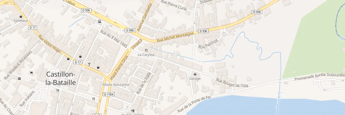 Plan du 34 Rue Rouget de l’Isle à Castillon-la-Bataille