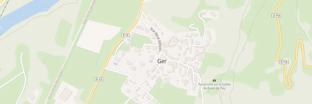 Plan du 3 Rue René Billeres à Ger