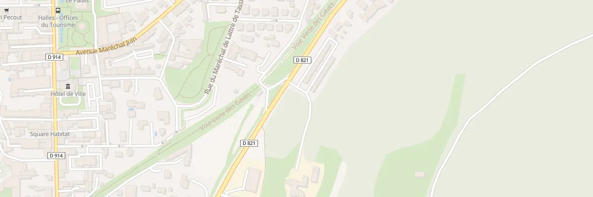 Plan du 10 Bd Espagne à Lourdes