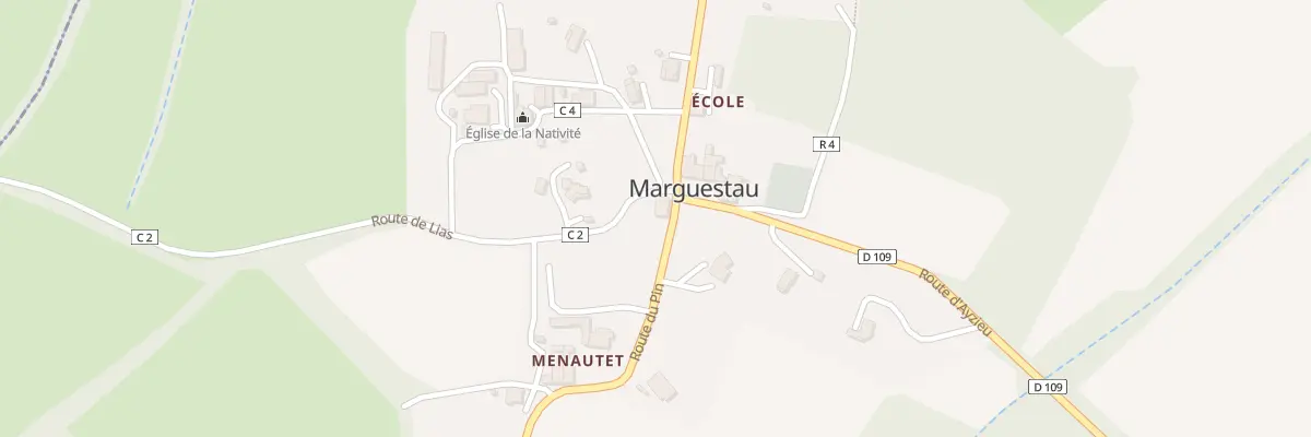 Plan du 5023 Au Village à Marguestau