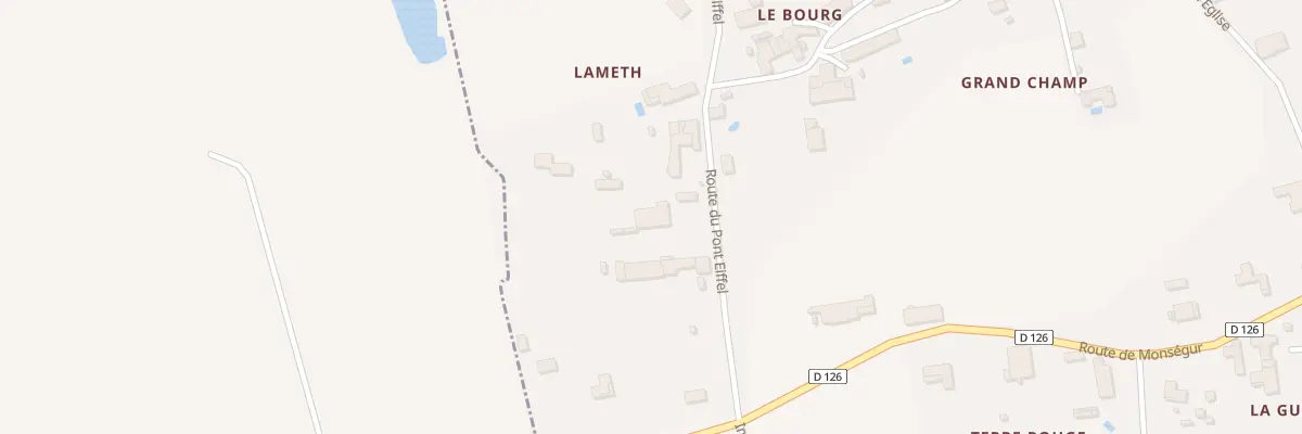 Plan du 6 Lameth à Loubens