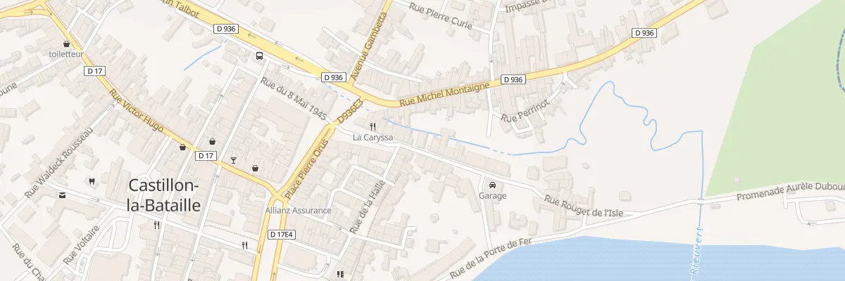 Plan du 38 Rue Rouget de l’Isle à Castillon-la-Bataille
