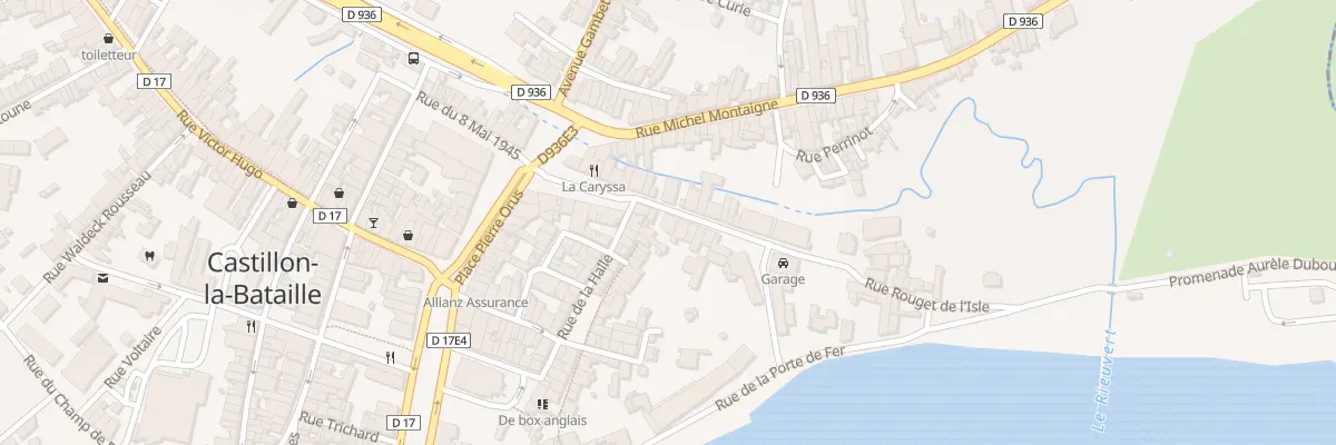 Plan du 17B Rue Rouget de l’Isle à Castillon-la-Bataille