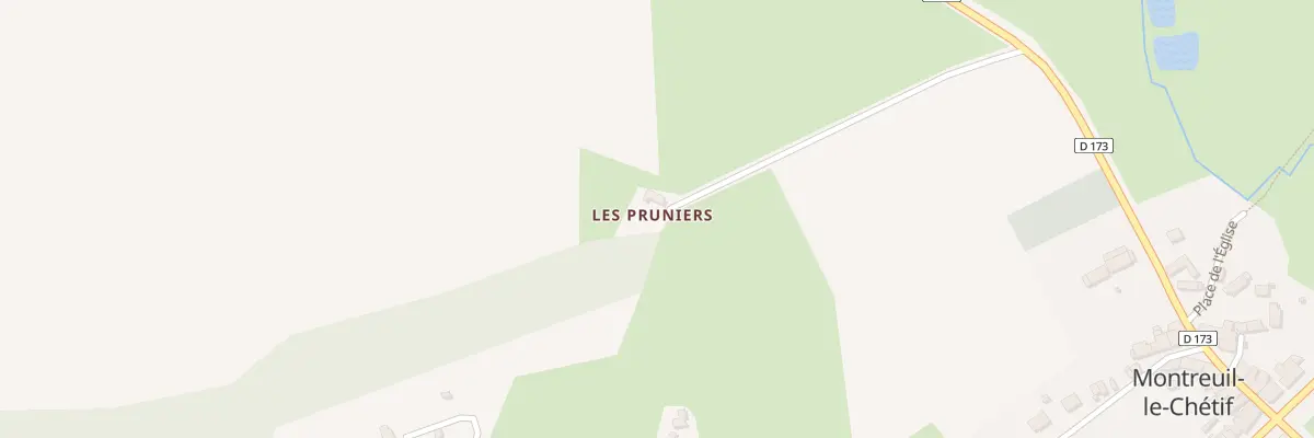 Plan du 5070 Les Pruniers à Montreuil-le-Chétif