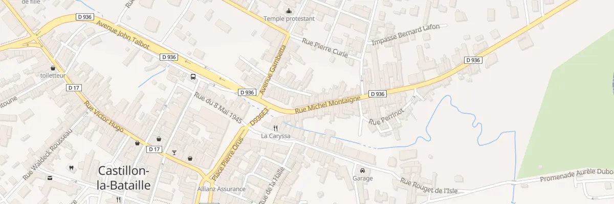 Plan du 21 Rue Michel Montaigne à Castillon-la-Bataille