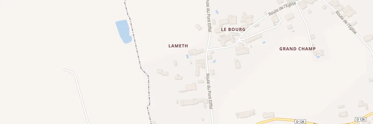 Plan du 10 Lameth à Loubens