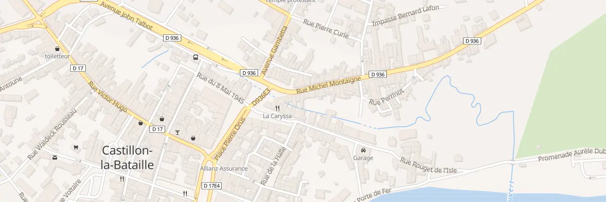 Plan du 20 Rue Michel Montaigne à Castillon-la-Bataille