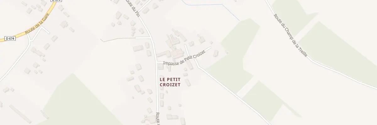 Plan du 30 Au Petit Croiset aux Églisottes-et-Chalaures