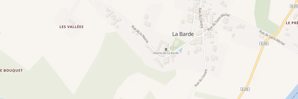 Plan du 7 Rue de la Mairie à La Barde