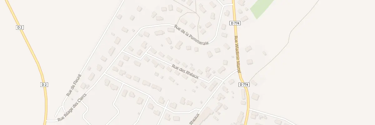 Plan du 12 Rue des Rhéaux à Sarceaux