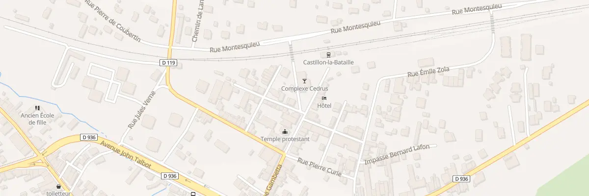 Plan du 2 Rue Marechal Juin à Castillon-la-Bataille