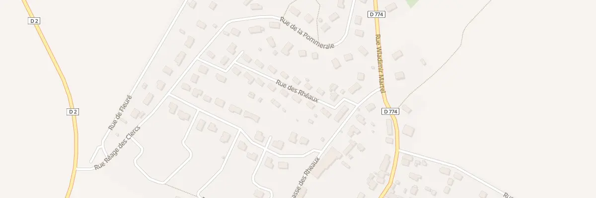 Plan du 7 Rue des Rhéaux à Sarceaux
