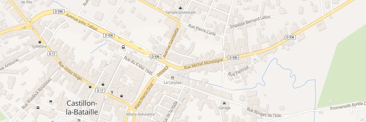 Plan du 15 Rue Michel Montaigne à Castillon-la-Bataille