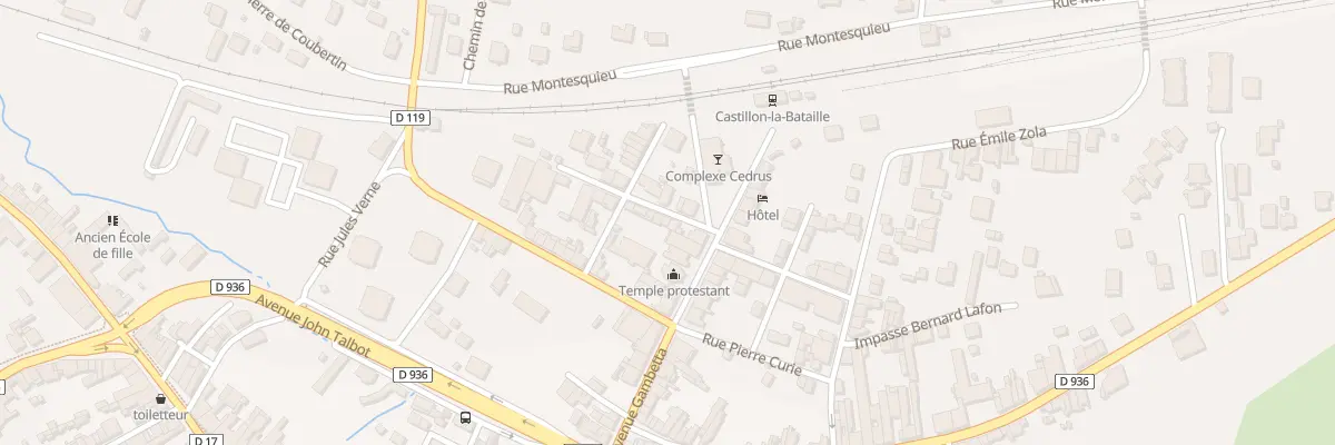Plan du 5 Rue Marechal Juin à Castillon-la-Bataille