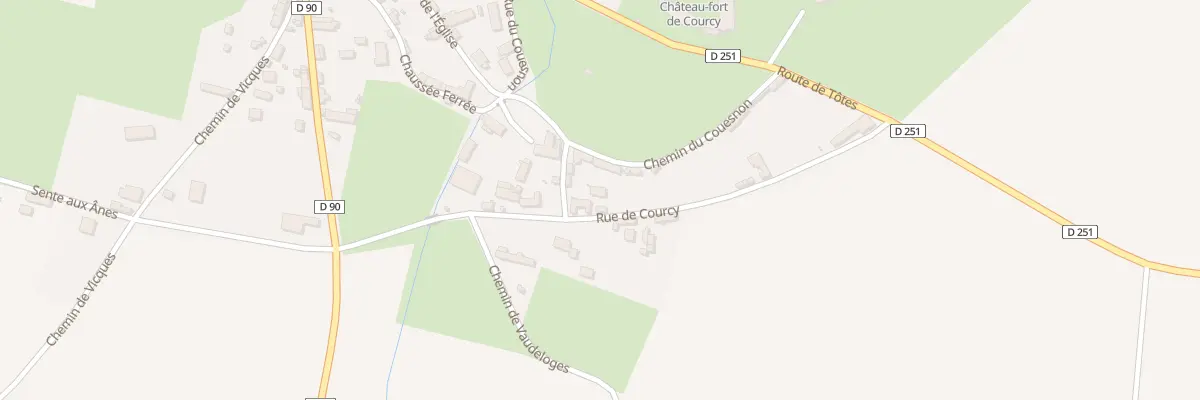 Plan du 35 Rue de Courcy à Courcy