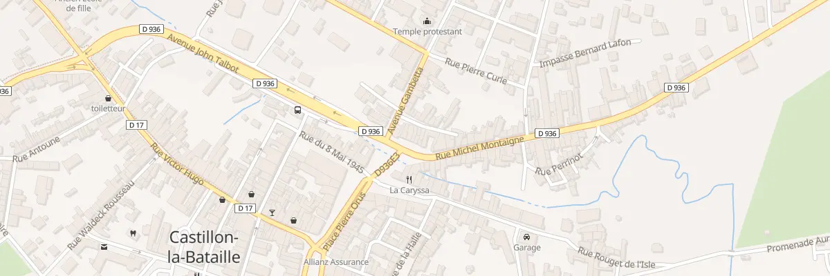 Plan du 9 Rue Michel Montaigne à Castillon-la-Bataille