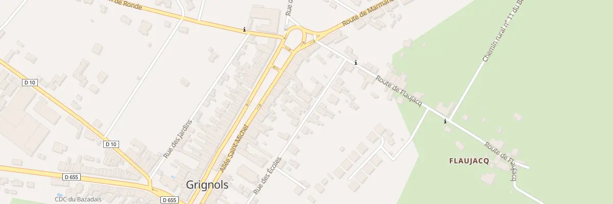 Plan du 41 Rue des Ecoles à Grignols