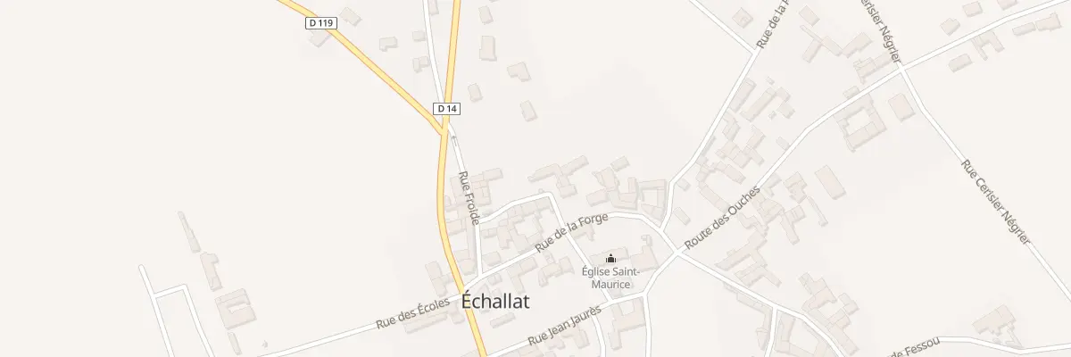 Plan du 5118 Le Bourg à Échallat