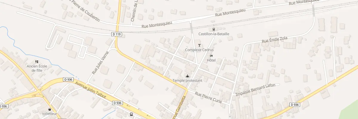 Plan du 11 Rue Marechal Juin à Castillon-la-Bataille