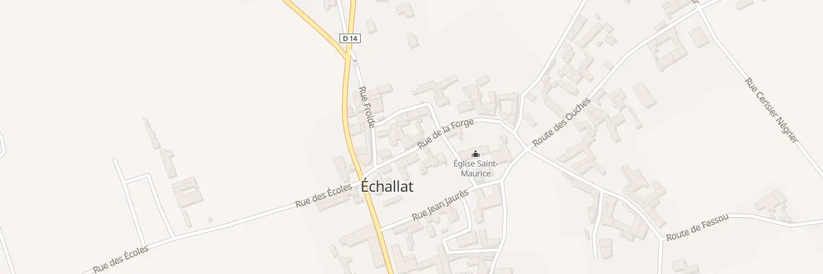 Plan du 5154 Rue de la Forge à Échallat