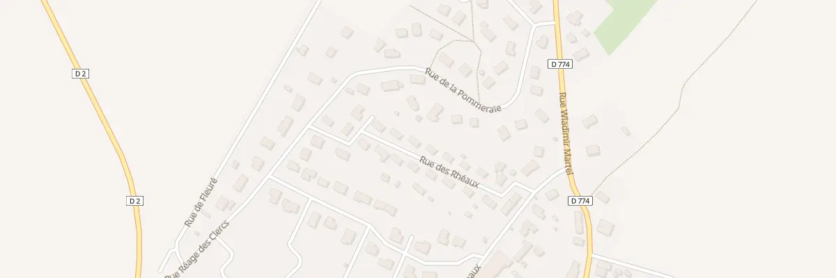 Plan du 16 Rue des Rhéaux à Sarceaux