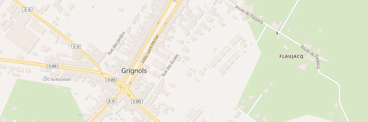 Plan du 28 Rue des Ecoles à Grignols