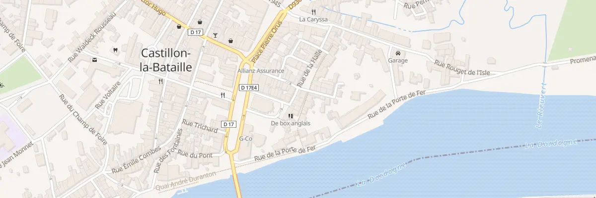 Plan du 6 Rue de la Halle à Castillon-la-Bataille
