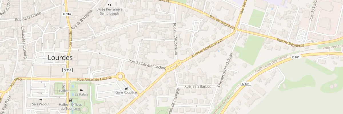 Plan du 14 Rue de l’Aubertron à Lourdes