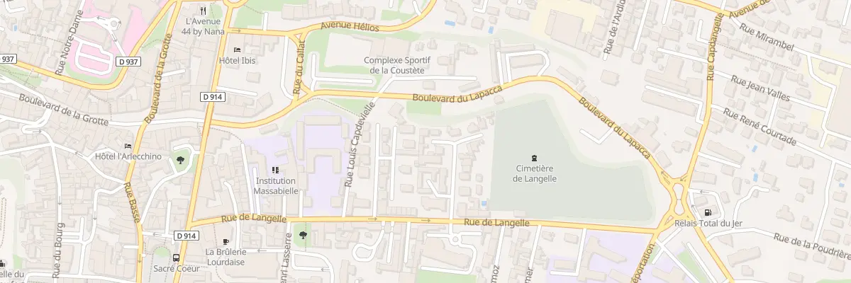 Plan du 9 Rue du Docteur Douzous à Lourdes