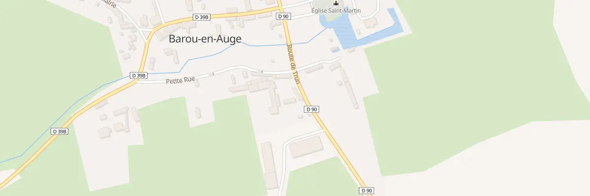 Plan du 10 Rte de Trun à Barou-en-Auge