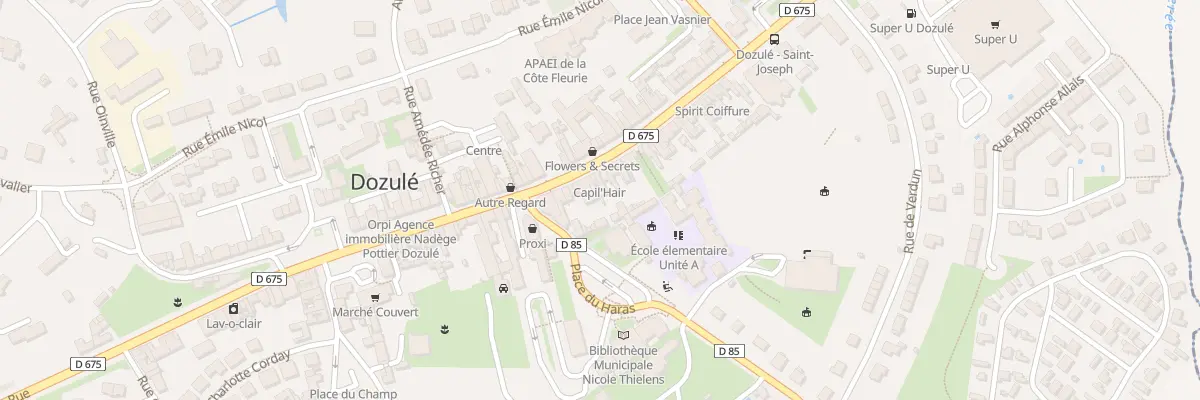 Plan du 84 Gr Grande Rue à Dozulé