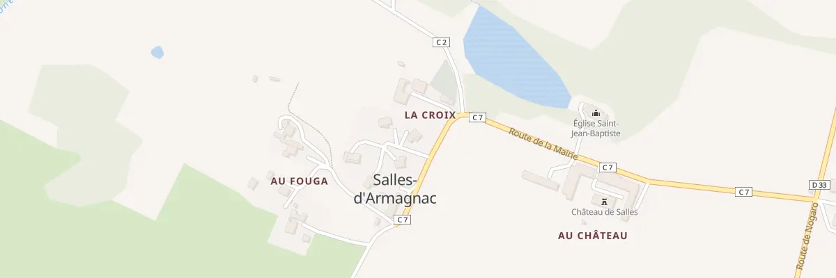 Plan du 30 Lot de la Croix à Salles-d’Armagnac
