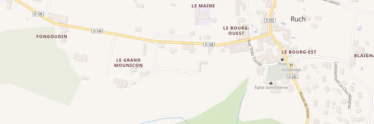 Plan du 2 Le Grand Mounicon à Ruch