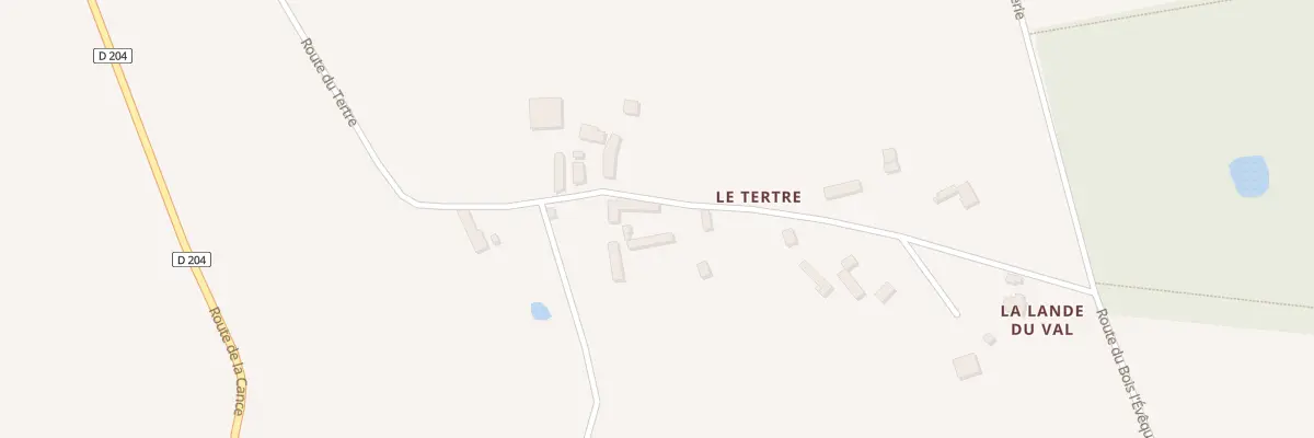 Plan du 74 Le Tertre à La Lande-de-Goult