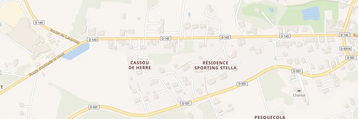 Plan du 2 Che du Chateau d’Eau à Nogaro
