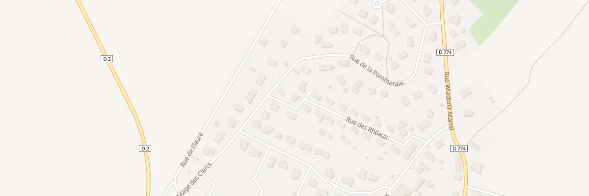 Plan du 24 Rue des Rhéaux à Sarceaux