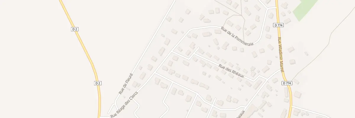 Plan du 1 Rue Réage des Clercs à Sarceaux