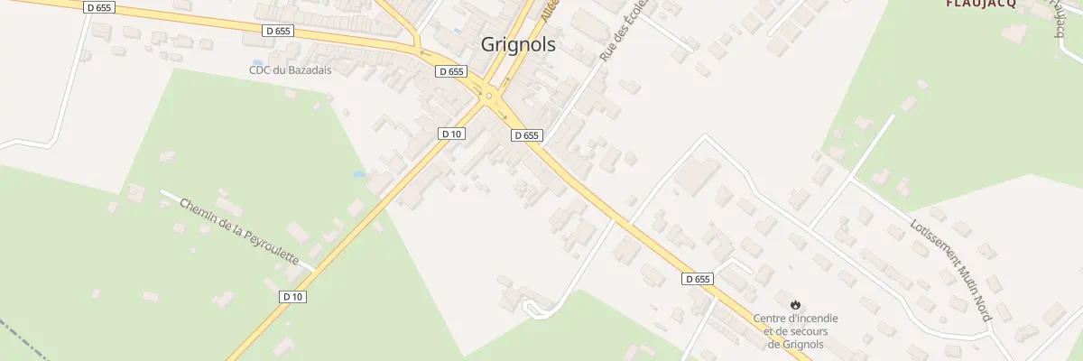 Plan du 28 Rte de Casteljaloux à Grignols