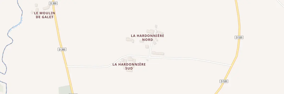 Plan du 362 La Hardonnière à Saint-Denis-sur-Sarthon